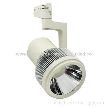 LED Track Light for Outlet, 30W, 3 Wires COB LED, 80lm/W